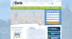 Desktop Screenshot of cityofdavis.org