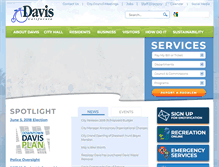 Tablet Screenshot of cityofdavis.org